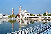 Amritsar - the Golden Temple - the Parikrama, the circuit aroud the Pool of Nectar where Sikh pilgrims bathe. 